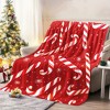 Lomsoe Candy Cane Christmas Blanket - Soft, Warm Flannel Throw for Naps, Camping & Travel | Perfect Holiday Gift for Friends, Family. - 2 of 4