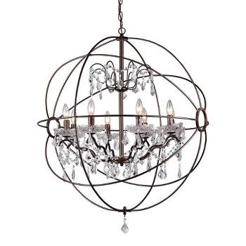 32" 4-Light Edwards Chandelier Brown - Warehouse Of Tiffany