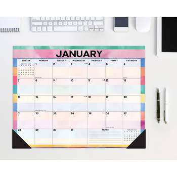 Willow Creek Press 2024 Monthly Planner 22"x17" Watercolor Stripes