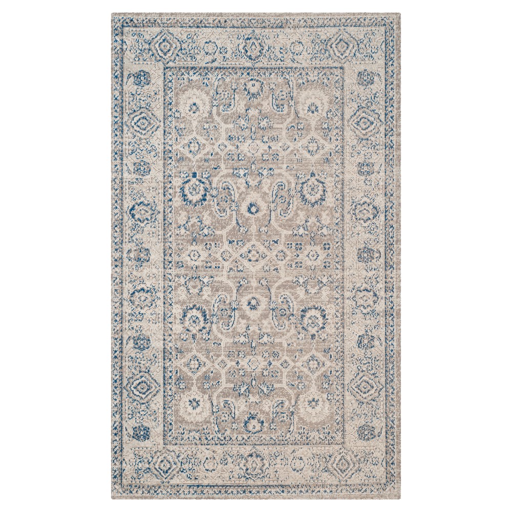 Oliver Zero Pile Accent Rug - Taupe/Ivory ( 3'x5' ) - Safavieh