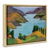 Stupell Industries Akaroa Sound Landscape Floating Frame Canvas Art - 2 of 4