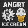 Angry But Up For Ice Cream Baby Bodysuit Funny Sarcastic Dessert Graphic Novelty Jumper For Infants - Crazy Dog Baby Bodysuit - 2 of 4