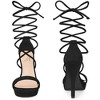 Perphy Women's Platform Stiletto Heels Lace Up Sandals - 2 of 4
