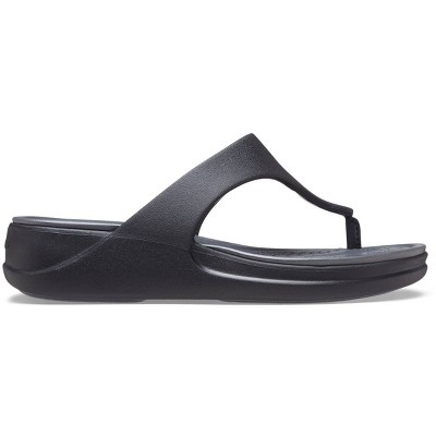 Crocs Women's Boca Wedge Flip Flops, W7, Black : Target