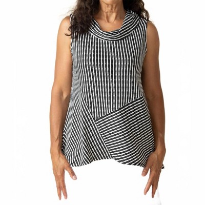Women's Uptown Stripe Drape Neck Swing Tee - habitat