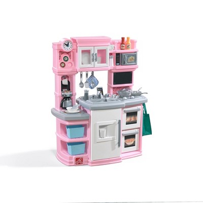 Step2 Fun with Friends Kitchen, Large Plastic Play Kitchen with Realistic  Lights & Sounds