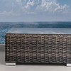 NAYSAYE Patio End Table Minnesota Coffee Table with Durable Glass Top and All Weather Construction for Outdoor Use, Multicolored, 28"*28"*13" - 4 of 4