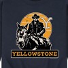 Men's - Yellowstone - RIP Riding On Horse Graphic Fleece Sweatshirt - 2 of 4