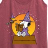 Women's - Peanuts - Sorcerer Snoopy Woodstock Graphic Racerback Tank - 2 of 4