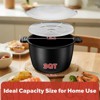 Itopfox Large Microwave Cookware Steamer - Vegetable Steamer for Cooking, Microwave Cooker with Food Container, Removable Filter and Dishwasher Safe - 3 of 4