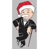 Men's Monopoly Christmas Santa Pennybags T-Shirt - 2 of 4