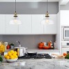Fine Art Lighting Light Modern Glass Pendant Hanging Light Fixture, Black - 2 of 4