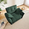 DOMETOUR 47 Ergonomic Single Seater Sofa, High-Resilience Cushions & Pillows, Easy Assembly, Modern Design, Green - 3 of 4