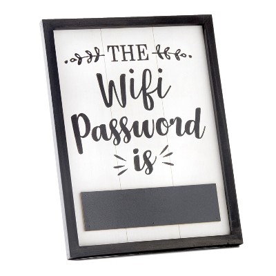 Lakeside Be Our Guest WiFi Password Sign for Visitors - Contemporary Home Accent