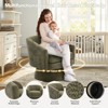 Swivel Accent Chair, 360° Chenille Swivel Lounge Reading Chair,Modern Single Sofa Lounge Armchair Club Chair with Storage Space - 3 of 4