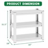 FONTOI Metal Storage Shelves, Adjustable Heavy Duty Shelving Unit, Standing Storage Rack Shelf Organizer - 3 of 4