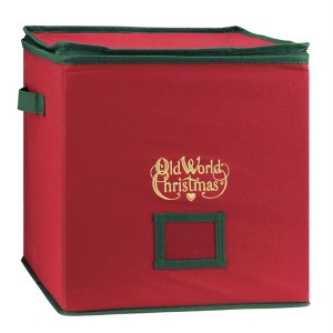 Old World Christmas 4-Tiered Ornament Box for Storage, Holds up to 64 Ornaments - 1 of 4