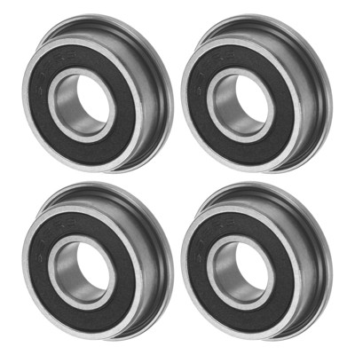 Unique Bargains Chrome Steel Rubber Shielded Flanged Ball Bearing