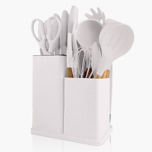 Fortune Candy 19pc Kitchen Utensil Set, Includes Tongs, Ladle, Scissors, Knives and Cutting Board - 1 of 4