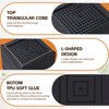 Aoibox Adjustable Bed Furniture Risers Heavy Duty Raise Blocks for Bed Couch Desk Table Black 4 Pack Supports 1300 Lbs - 4 of 4