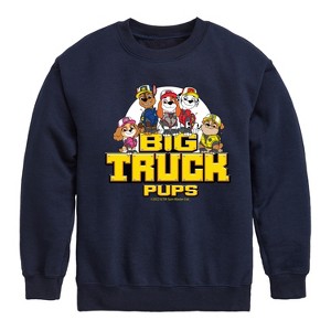 Boys' - Paw Patrol - Big Truck Pups Graphic Long Sleeve Fleece Sweatshirt - 1 of 4