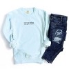 Embroidered Text Me When You Get Home - Women's Garment Dyed Graphic Sweatshirt - 3 of 4