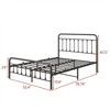 FULL Metal Platform Bed Frame with Headboard, Strong Slat Support, No Box Spring Needed,Easy Assembly BLACK - 4 of 4