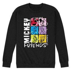 Men's - Disney - Streetwear Group Shot Graphic Fleece Sweatshirt - 1 of 4