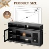 GALAXHERO Farmhouse TV Stand for 65 Inch TV with LED Lights, Rustic Entertainment Center with Storage Cabinets for Living Room or Bedroom - 3 of 4