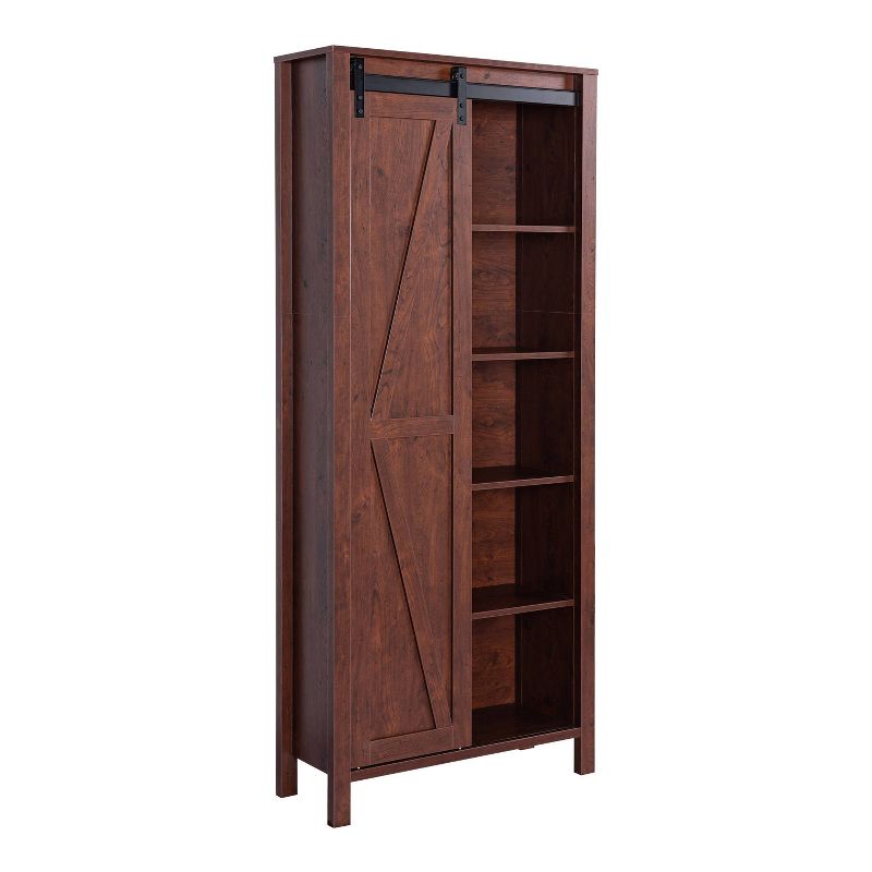 72" Arbolada Sliding Door Bookcase - HOMES: Inside + Out, 3 of 10