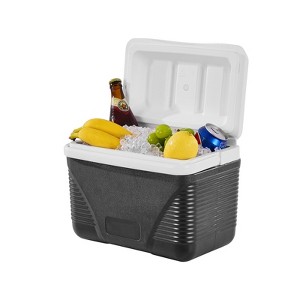 VEVOR Portable Cooler, 8.5 QT Hard Cooler with Ice Retention and Heavy-Duty Handles, Lightweight Rigid Material Insulated Portable Cooler, Black - 1 of 4