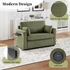 Whisen Twin Sofa Bed & Sleeper Sofa with Foldable Mattress, Side Table, Storage Pocket and USB Ports - 4 of 4