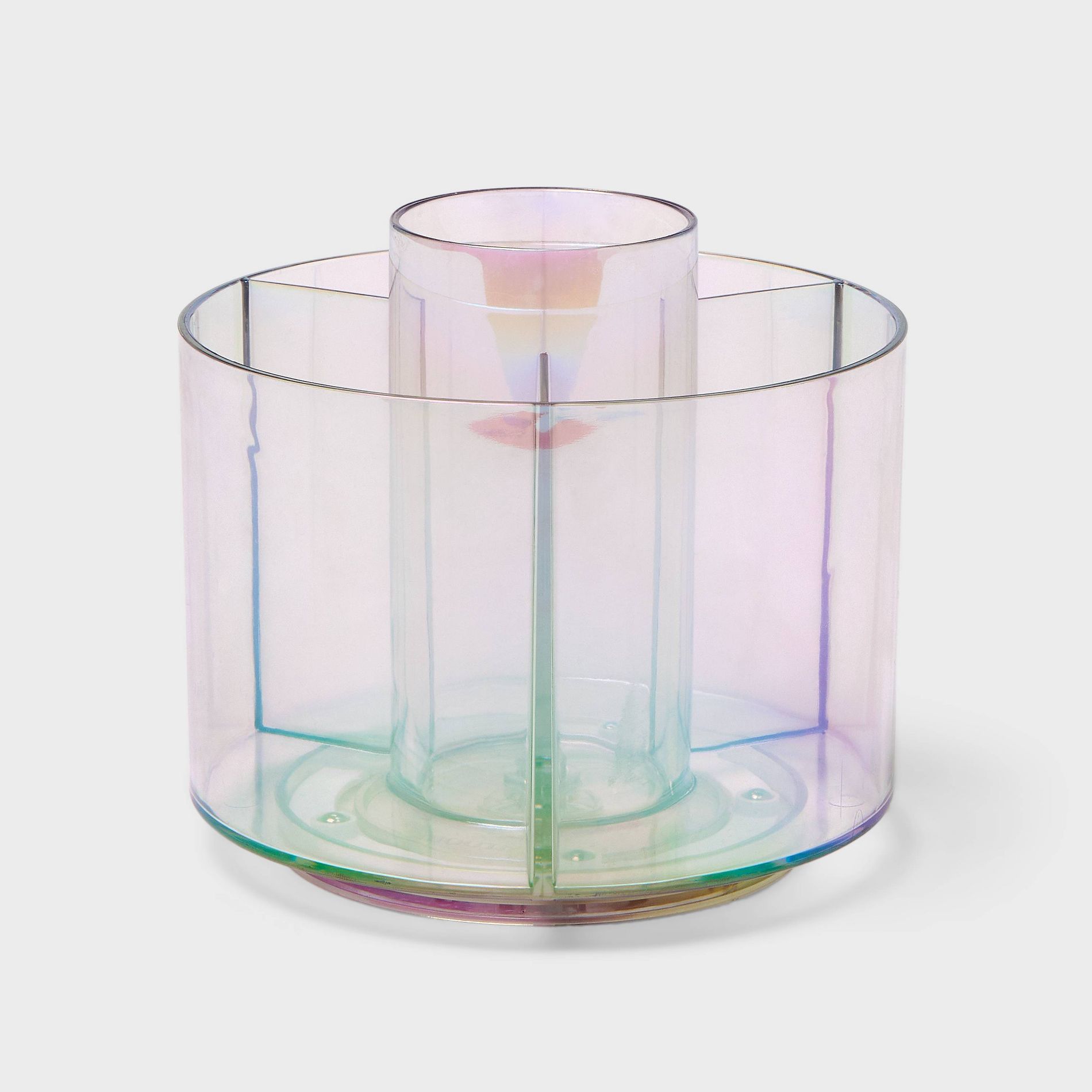 Plastic Turntable Makeup Organizer Iridescent - Brightroom™