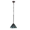 Chloe Lighting Innes Tiffany-Style Dark Bronze 1 Light Mini Pendant 8'' Wide, Multicolor - 2 of 4