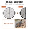 VEVOR X-Marks Fire Pit Grill Grate, Foldable Round Cooking Grate, Heavy Duty Steel Campfire BBQ Grill Grid with Handle and Support X Wire - 4 of 4