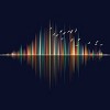 Junior's Design By Humans Nature's Music - Sound Wave By NomAdartStudio T-Shirt - 2 of 3