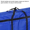 Unique Bargains Foldable Storage Totes with Zipper for Bedding Clothes 1 Pcs Blue - 4 of 4