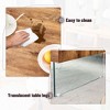 NicBex Natural Style Square MDF Coffee Table with Tempered Glass Legs,Density Board Sticker Center Table for Living Room - 4 of 4