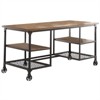 Lexicon Millwood Metal Writing Desk in Pine - 2 of 4