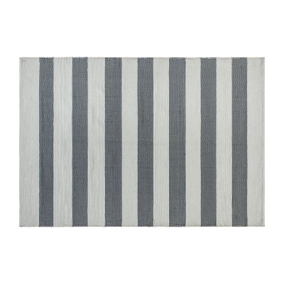 5'x7' Rectangle Hand Made Solid Area Rug Gray - Merrick Lane