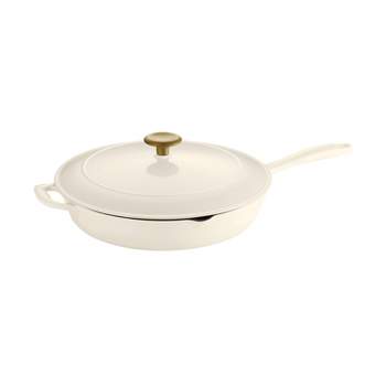 Tramontina 4 Qt. Enameled Cast Iron Round Gourmet Braiser with Lid &  Reviews