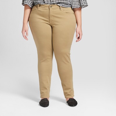 womens plus khaki jeans