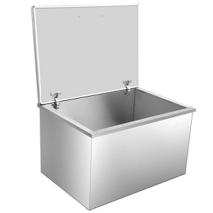 coucheta Stainless Steel Drop in Ice Chest - Commercial Ice Bin for Outdoor Kitchen Ice Bar & Cold Beverages - 1 of 4