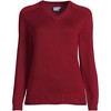 School Uniform Young Women's Cotton Modal V-neck Sweater - image 3 of 3