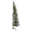 National Tree Company Snowy Montgomery 7-Foot Clear Prelit Slender Corner Christmas Tree with 300 White Lights & Metal Base, Hinged for Easy Assembly - 3 of 4