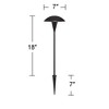 John Timberland Large Mushroom 18" High Black Low Voltage LED Path Light - image 4 of 4