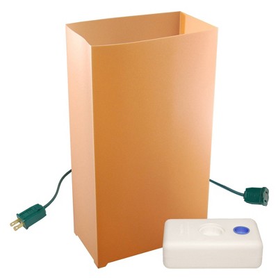 Lumabase 10ct Electric LED Luminaria Kit with LumaBases Tan