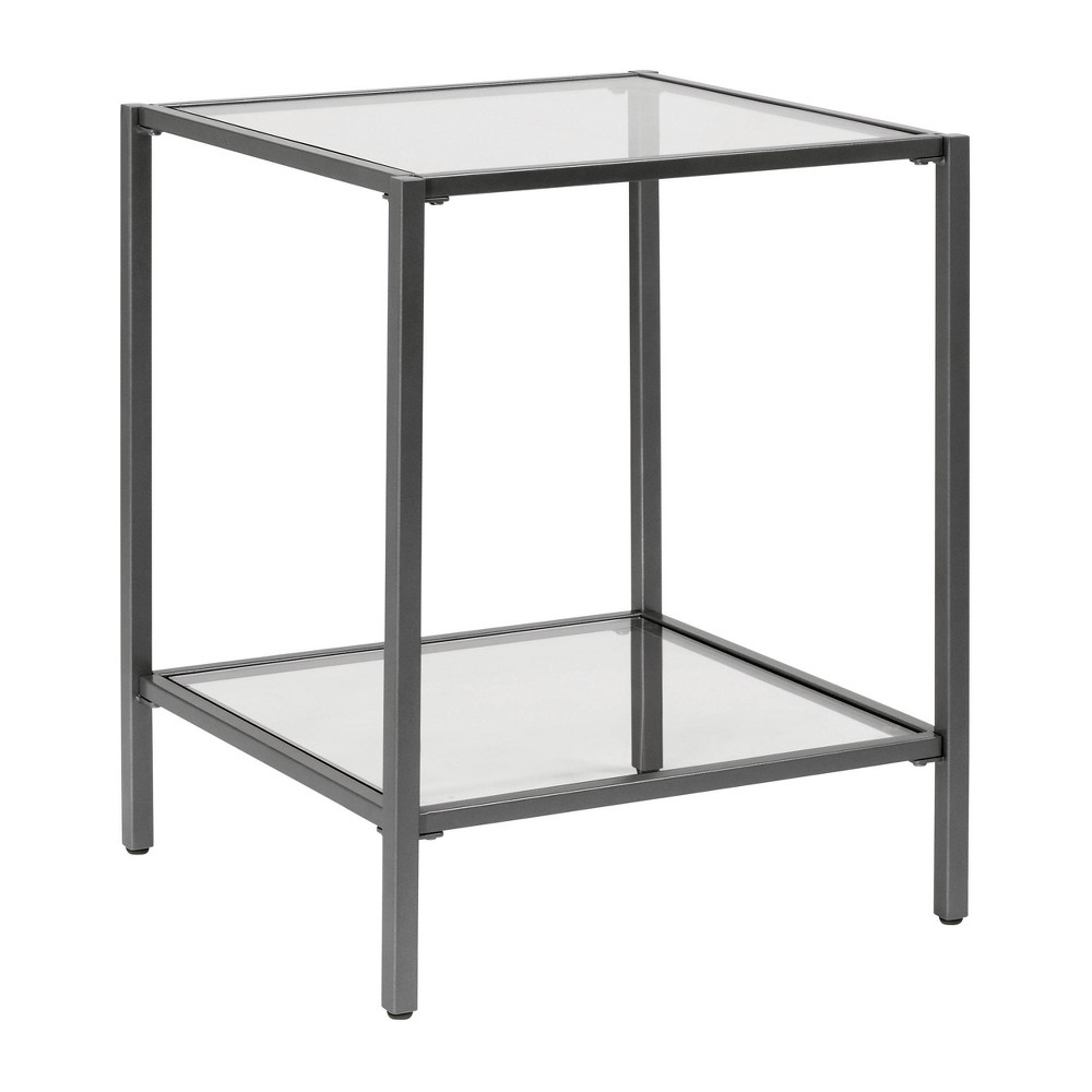 Photos - Dining Table 18.5" Square Camber Elite Side Table Pewter - Studio Designs Home