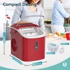 EUHOMY 26 Lbs. Countertop Bullet Ice Maker, Ice Makers Countertop, Stainless Steel, Sliver - 2 of 4
