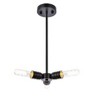 Elegant Lighting Reyes 3 lights black pendant - 3 of 4